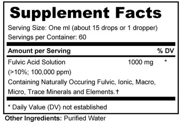 Neuro Fulvic (Fulvic Mineral Drops)